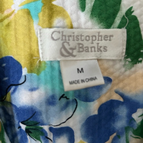 Christoper & Banks women’s vibrant floral multicolor jacket size medium - Picture 6 of 14